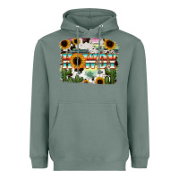 Sage Howdy Serape And Sunflower Heavyweight Hoodie - RanaPortraitStore