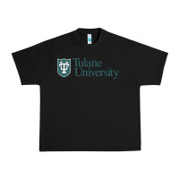 Black Tulane University Urban Heavy Tee - linhVisuals