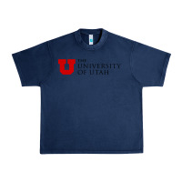Navy The University of Utah Urban Heavy Tee - linhVisuals
