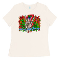 Bone punk rock Merry Christmas Ladies Tee - CowhideDigitalArt