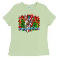 Matcha punk rock Merry Christmas Ladies Tee - CowhideDigitalArt