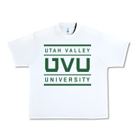 White Utah Valley University Urban Heavy Tee - linhVisuals