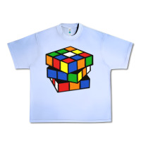 Grape Ice rubik cube Urban Heavy Tee - linhVisuals