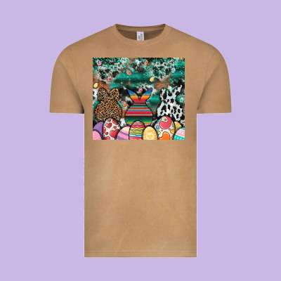 Easter Vintage Tee Designed By Cowhidedigitalart