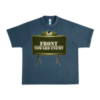 Midnight Navy front toward enemy distressed claymore mine military Urban Heavy Tee - linhVisuals