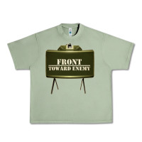 Oil Green front toward enemy distressed claymore mine military Urban Heavy Tee - linhVisuals