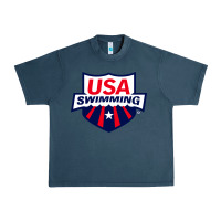 Midnight Navy swimming team Urban Heavy Tee - linhVisuals