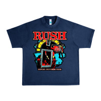 Navy RUSH MUSIC Urban Heavy Tee - linhVisuals