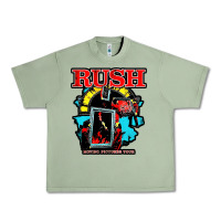 Oil Green RUSH MUSIC Urban Heavy Tee - linhVisuals