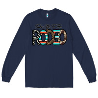 Navy take me to the rodeo Long Sleeve Tee - CowhideDigitalArt