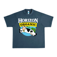 Midnight Navy horizon organic milk Urban Heavy Tee - linhVisuals
