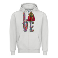Dove Grey Love Lady Of Guadalupe Zipper Hoodie - Jasminsmagicworld