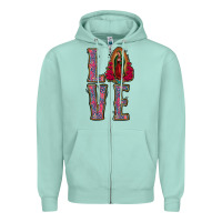 Seafoam Love Lady Of Guadalupe Zipper Hoodie - Jasminsmagicworld