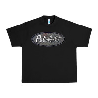 Black Peterbilt Trucks Urban Heavy Tee - linhVisuals