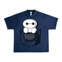 Navy baymax in pocket [tb] Urban Heavy Tee - linhVisuals