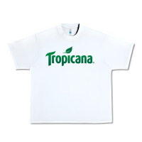White tropicana Urban Heavy Tee - linhVisuals