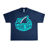 Navy fins up ocean Urban Heavy Tee - linhVisuals