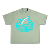 Oil Green fins up ocean Urban Heavy Tee - linhVisuals