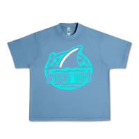 Pebble Blue fins up ocean Urban Heavy Tee - linhVisuals