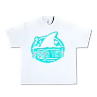 White fins up ocean Urban Heavy Tee - linhVisuals