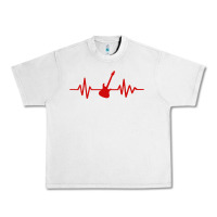 Lunar Rock heartbeat electric guitar Urban Heavy Tee - linhVisuals
