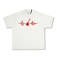 Pistachio heartbeat electric guitar Urban Heavy Tee - linhVisuals
