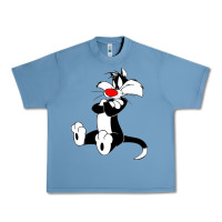 Pebble Blue sylvester cat Urban Heavy Tee - linhVisuals