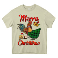 Mossy merry christmas chickens Heavy Core Tee - RanaPortraitStore