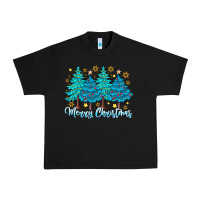 Black Merry Christmas Urban Heavy Tee - CowhideDigitalArt