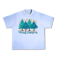 Grape Ice Merry Christmas Urban Heavy Tee - CowhideDigitalArt