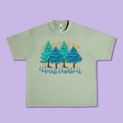 Merry Christmas Urban Heavy Tee Designed By Cowhidedigitalart