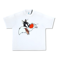 White sylvester  face Urban Heavy Tee - linhVisuals