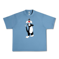 Pebble Blue sylvester cat Urban Heavy Tee - linhVisuals