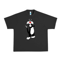 Pigment Black sylvester cat Urban Heavy Tee - linhVisuals