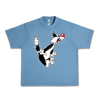 Pebble Blue sylvester cat Urban Heavy Tee - linhVisuals