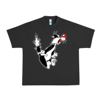 Pigment Black sylvester cat Urban Heavy Tee - linhVisuals