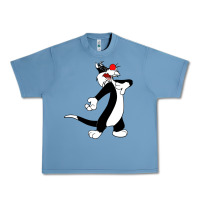 Pebble Blue sylvester cat Urban Heavy Tee - linhVisuals
