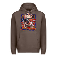 Coffee amerıcan pig Premium Hoodie - BarkalooDesign