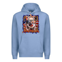 Colony Blue amerıcan pig Premium Hoodie - BarkalooDesign