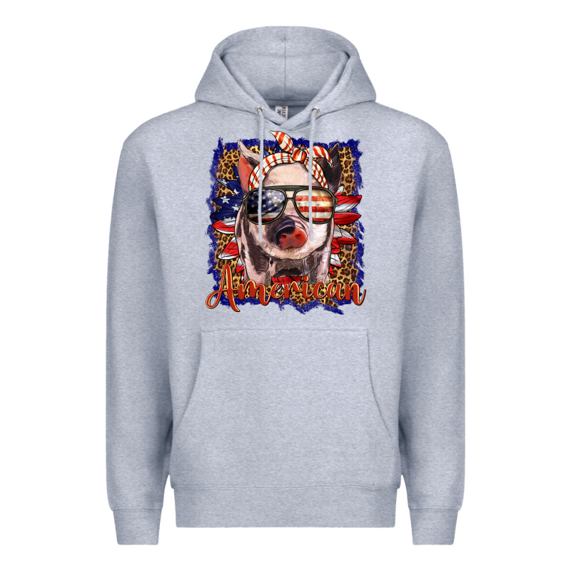 Amerıcan Pig Premium Hoodie by BarkalooDesign | Teevron