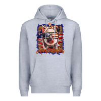Heather Grey amerıcan pig Premium Hoodie - BarkalooDesign