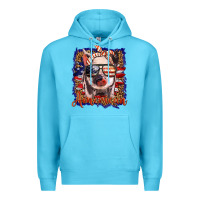 Ocean Blue amerıcan pig Premium Hoodie - BarkalooDesign