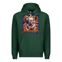 Sports Green amerıcan pig Premium Hoodie - BarkalooDesign