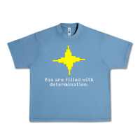 Pebble Blue undertale   determination point Urban Heavy Tee - linhVisuals