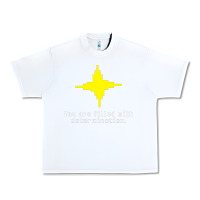 White undertale   determination point Urban Heavy Tee - linhVisuals