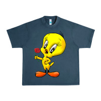 Midnight Navy tweety Urban Heavy Tee - linhVisuals