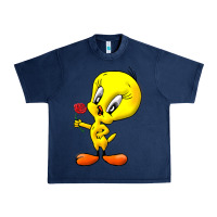 Navy tweety Urban Heavy Tee - linhVisuals