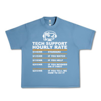 Pebble Blue tech support hourly rate t shirt Urban Heavy Tee - linhVisuals