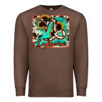 Chestnut capricorn turquoise cowhide Premium Sweatshirt - RanaPortraitStore