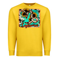 Lemon capricorn turquoise cowhide Premium Sweatshirt - RanaPortraitStore